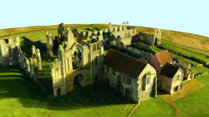 Castle Acre Priory, Norfolk, England 3D Model