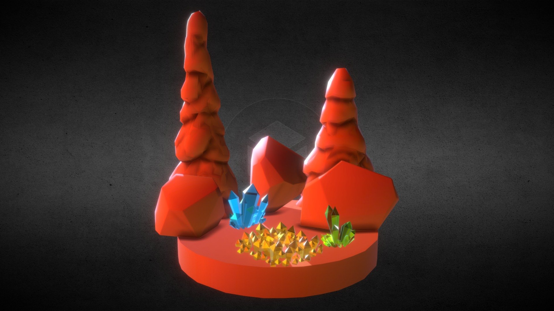 Rocks and cristals assets