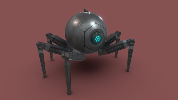 Camera Bot Robot 3D Model