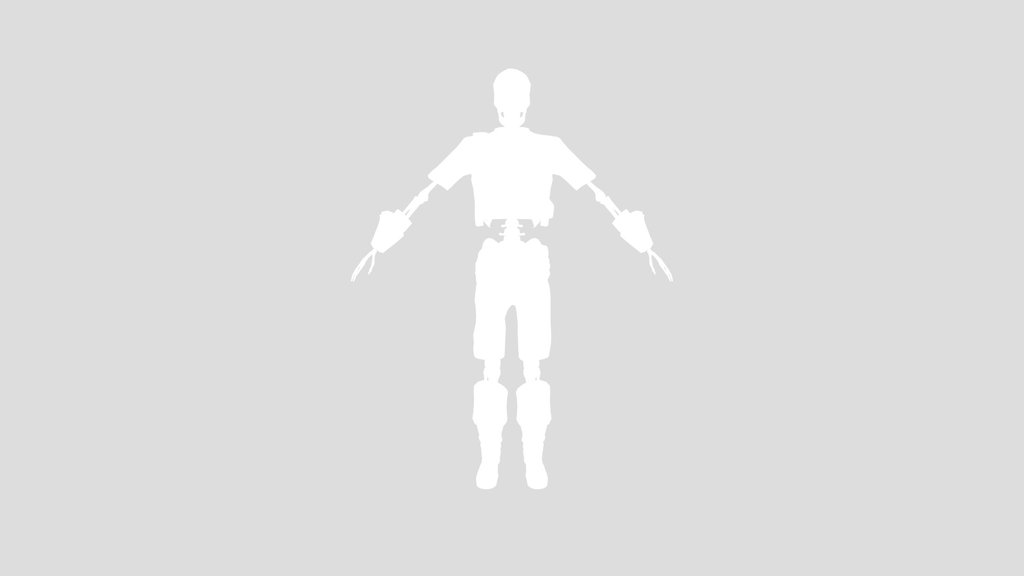 Haunted Buccaneer Skeleton Unrigged