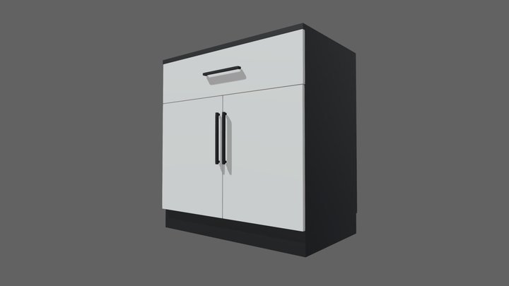 bedside table \ wardrobe 3D Model