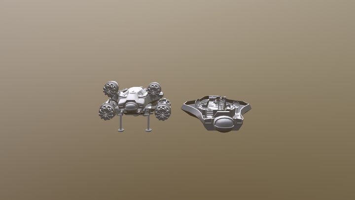 Spaceship for troopers 3D Model