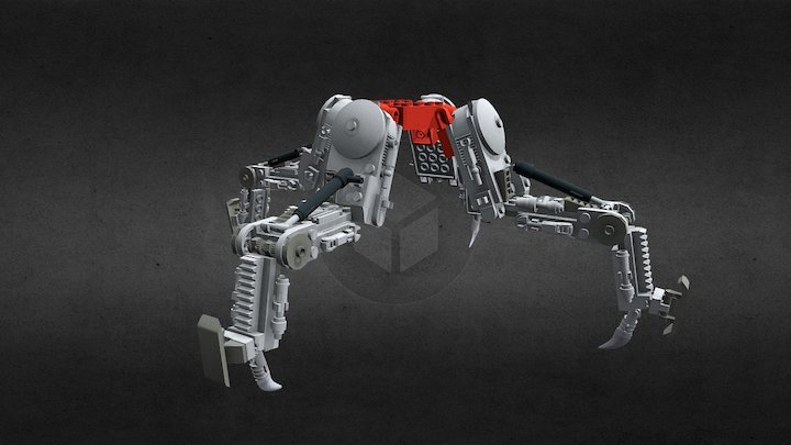 Mechanical spider leg test 3D Model