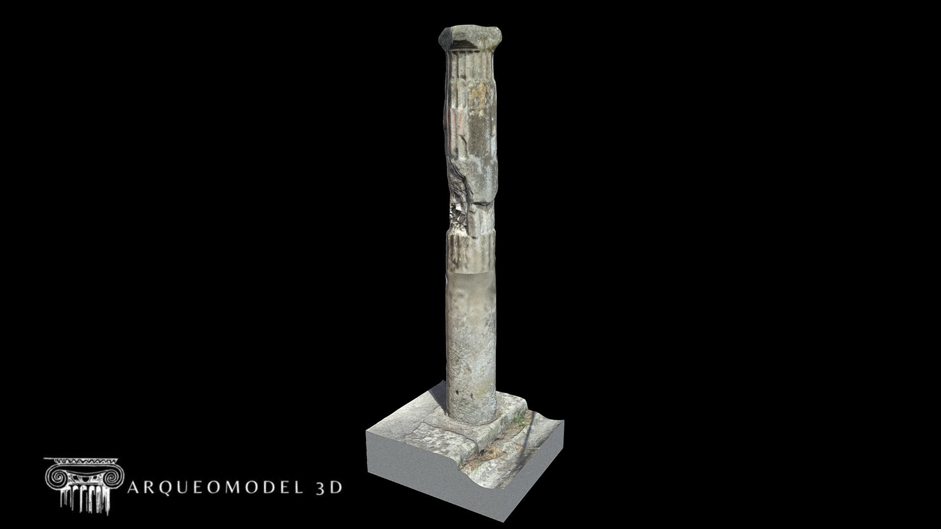 COLUMN 58 QUADRIPORTICUS BUILDING POMPEII