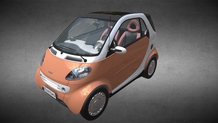 Smart For Two 3D Model