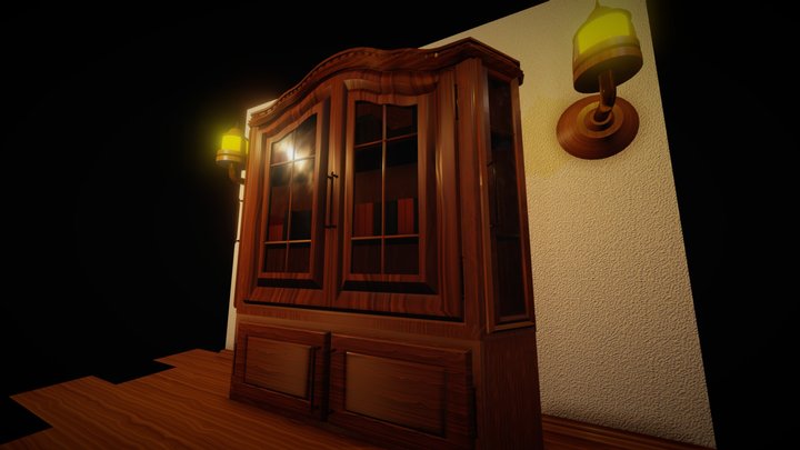 [Free Asset] Bookshelf 3D Model