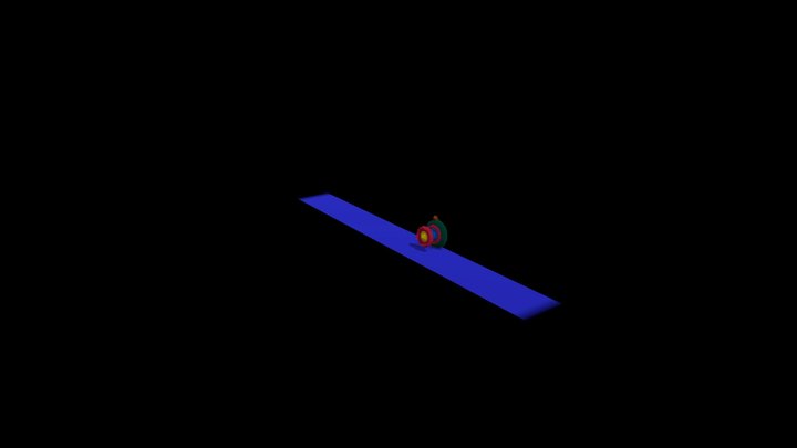 room on wheel 3D Model