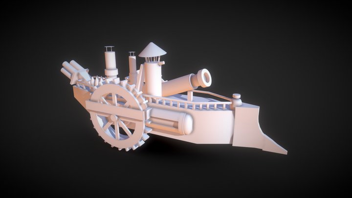 Military Boat 3D Model