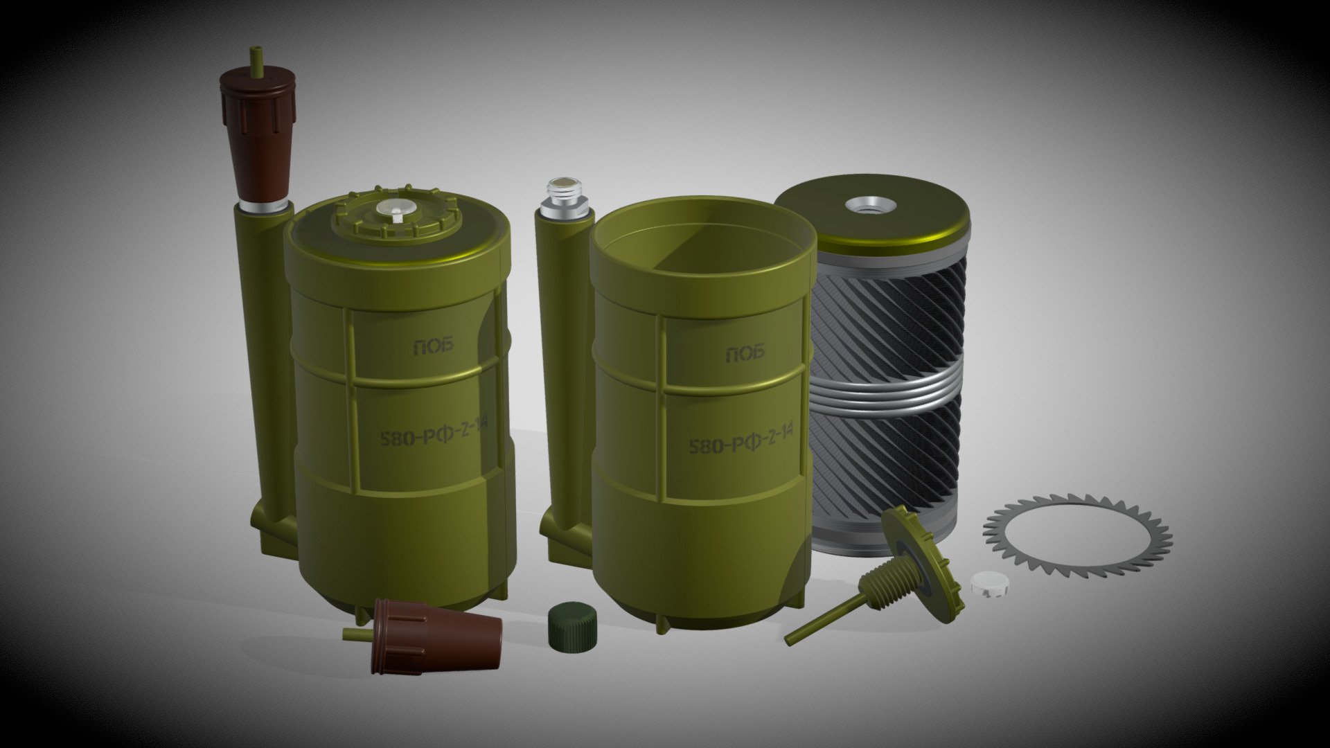 POB fragmentation jumping land mine of RF - 3D model by OLfreebond ...
