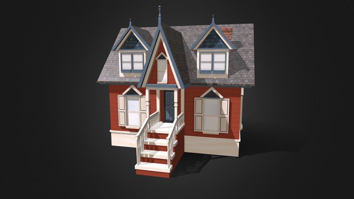 Victorian-Inspired House 3D Model