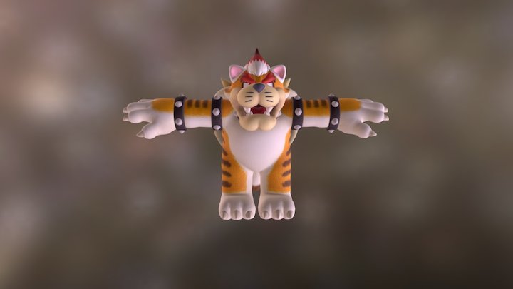 Super Mario 3D World - Meowser 3D Model