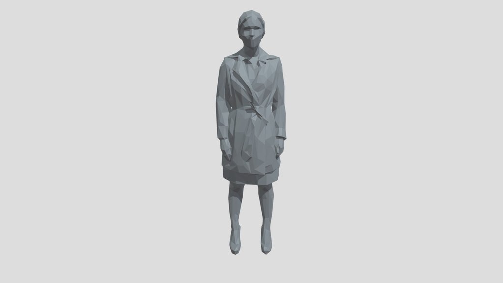 Lowpoly Female Standing