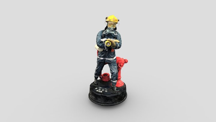 Fireman Model 3D Model