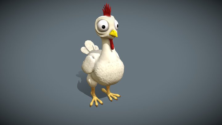 Cartoon chicken 3D Model
