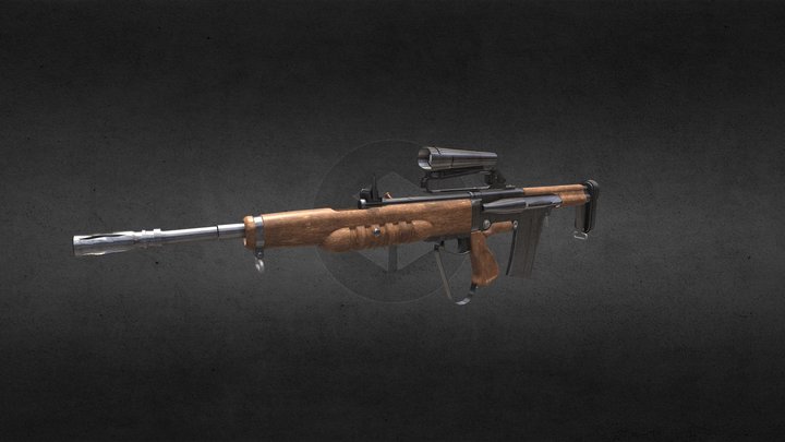 EM2 Prototype Rifle 3D Model