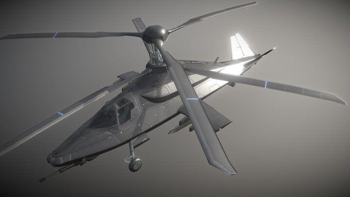 KA 58 BLACK GHOST 3D Model