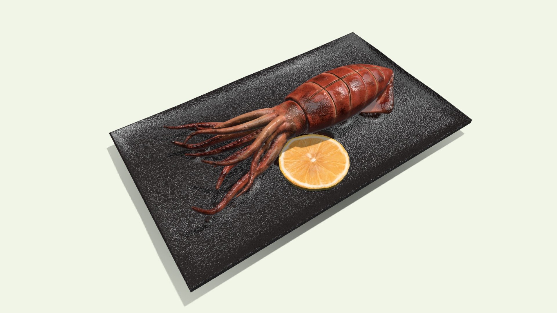 Grilled Squid - Buy Royalty Free 3D model by SB studio (@yiminlee0211