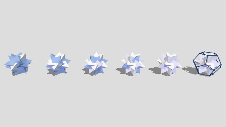 Polyhedra_Compound of Five Tetrahedra 3D Model