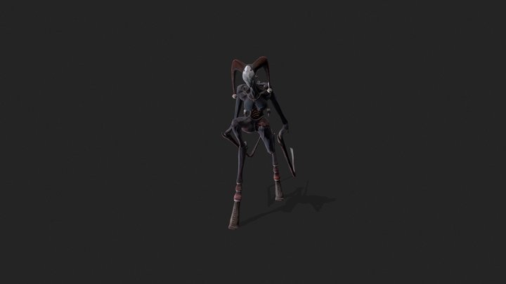 In The Maze | Game Ready Creature | Walk Cycle 3D Model