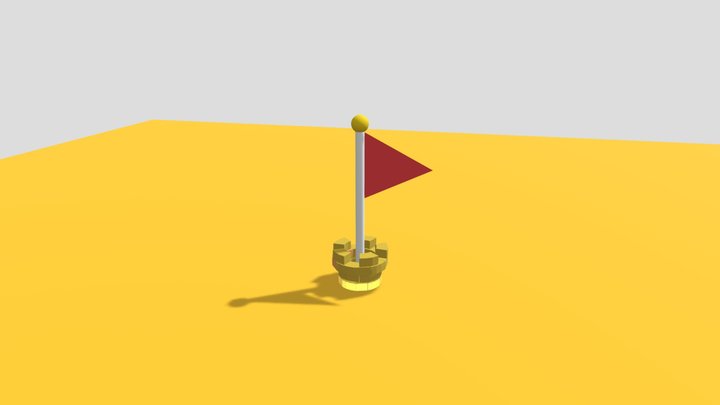 Goal Pole 3D Model