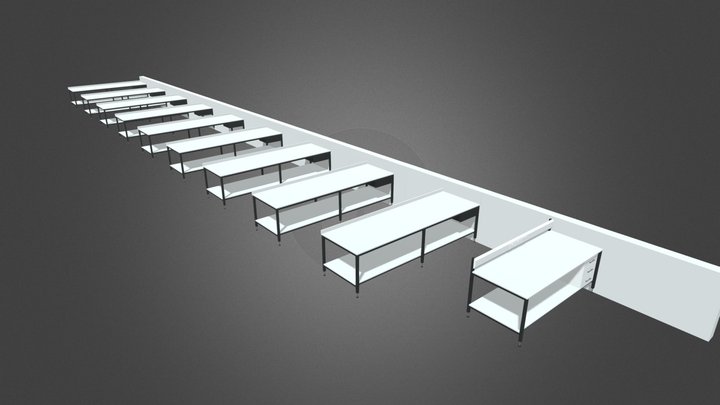 Romo Group Partition & Workbenches 3D Model