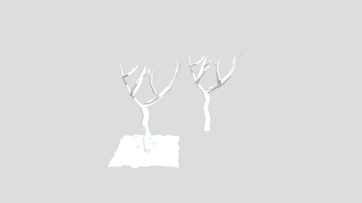 tree and grave 3D Model