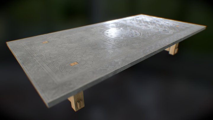 Conference Table 3D Model
