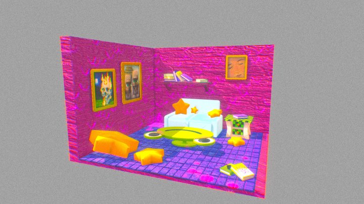 full color scene 3D Model
