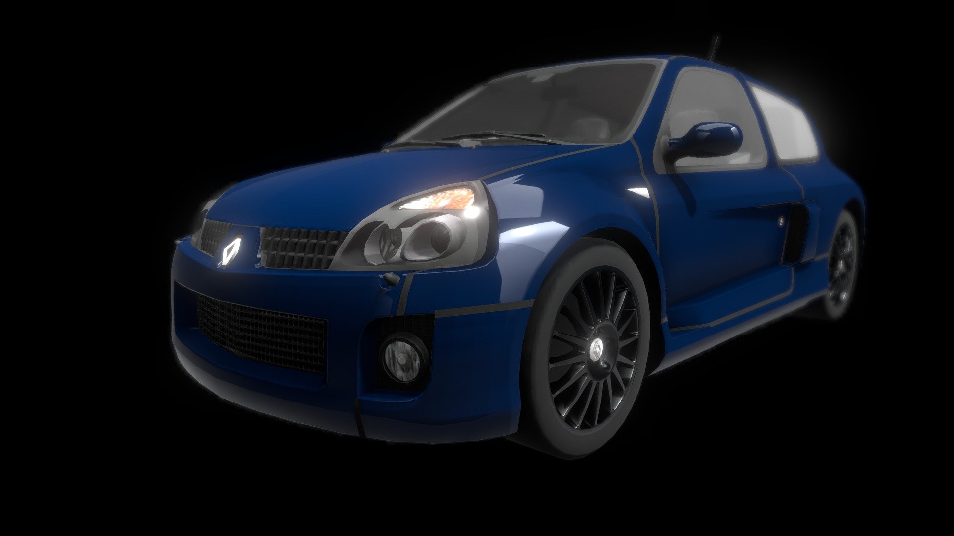 Renault Clio V6 Midpoly 3D Model By WaeL Added 530bd23 Sketchfab