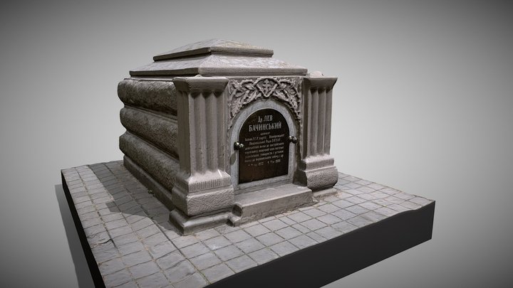 Dr. Lev bachynskyy tomb in Ivano-Frankivsk 3D Model