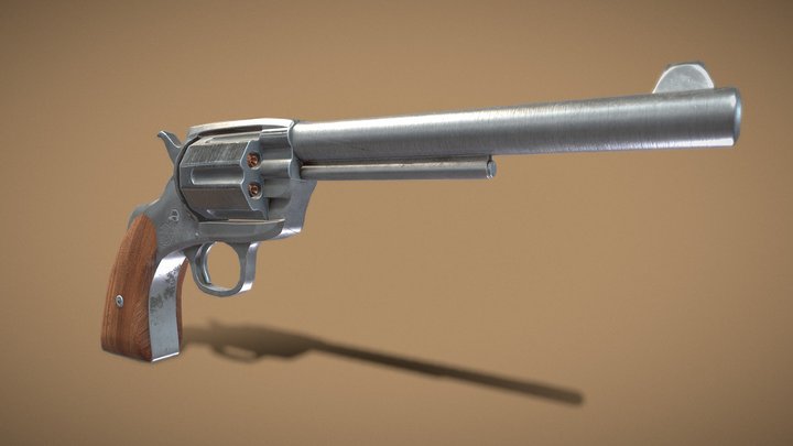 S&W Revolver 3D Model