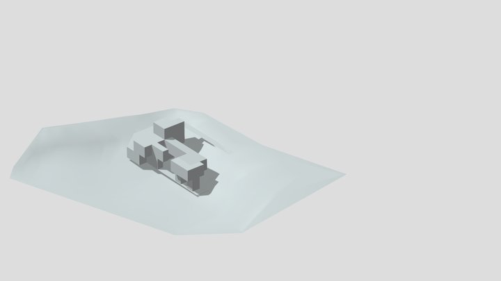 Site Model with countours (Sketch Up Make0 for r 3D Model