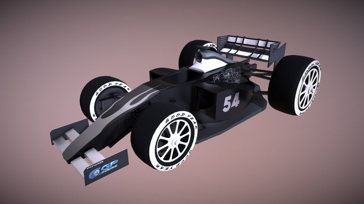 F1 toon 3D Model