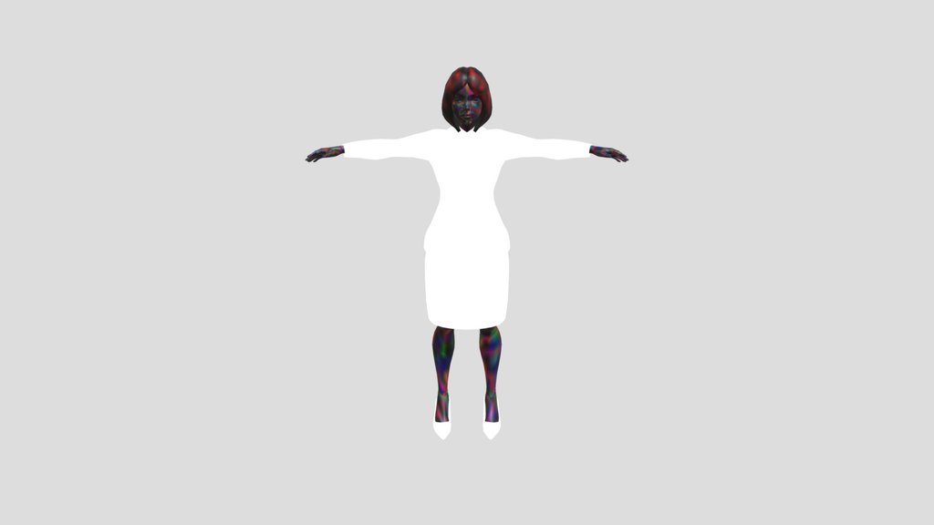 Female Officer Stylized Character