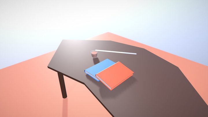 Low PolyTable 3D Model