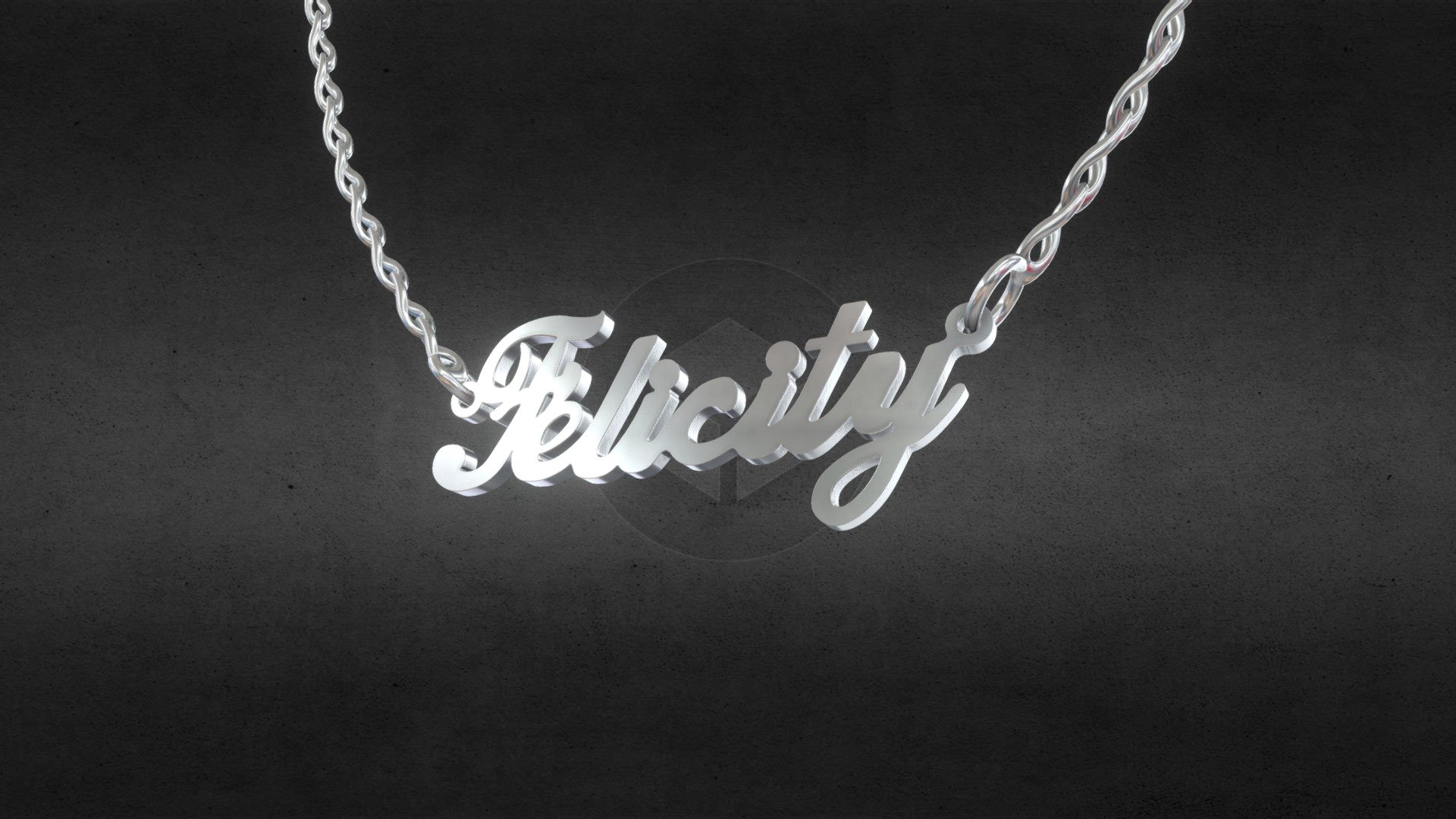 NAME PLATE NECKLACE FELICITY