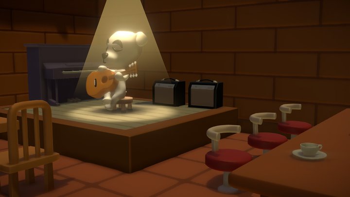 The Roost - Animal Crossing Wild World diorama 3D Model