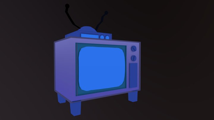 Simpsons Living Room TV 3D Model
