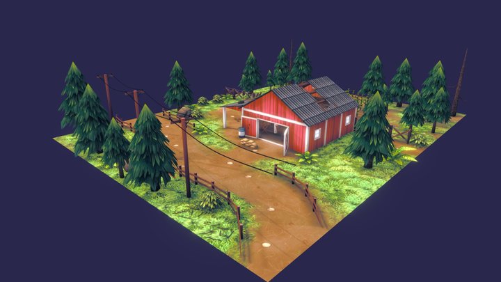Barn 3D Model