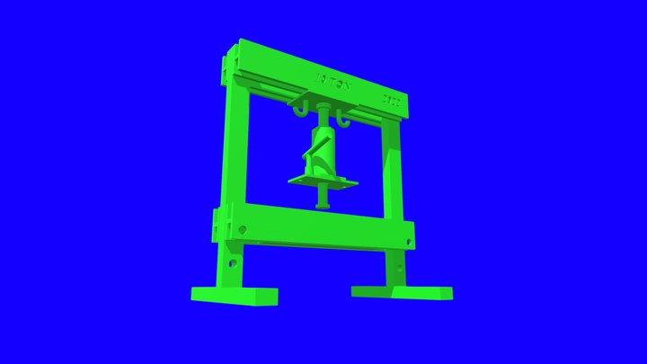 Printable Hydraulic Press(3D Basılabilir Pres) 3D Model