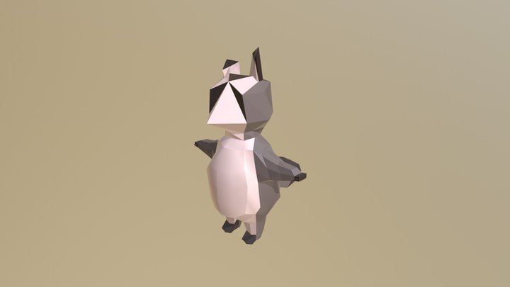 Smol Raccoon Friend 3D Model