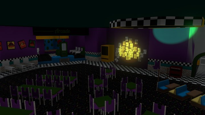 Fnaf Movie Map 3D Model