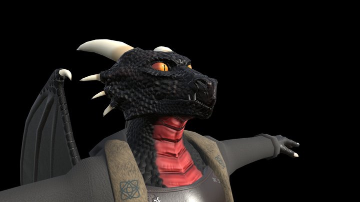 DragonBorn - VTuber Commission 3D Model