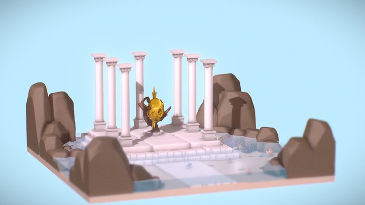 The Temple of Magikarp – Tribute to the Sea God 3D Model