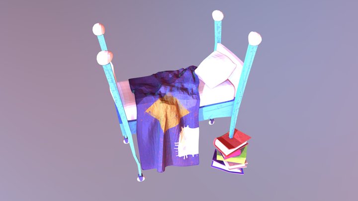 Hello Neighbor Bed 3D Model