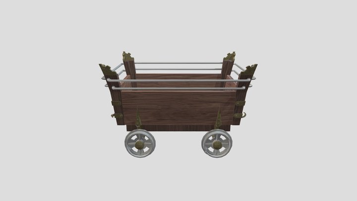 Mining Cart 3D Model