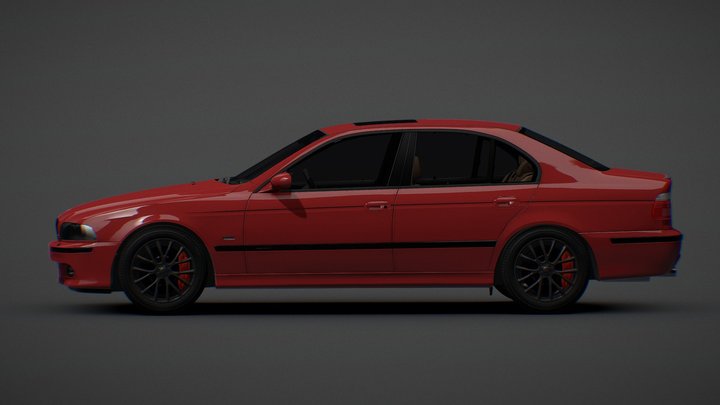 BMW E39 Free – Modello 3D gratuito STL