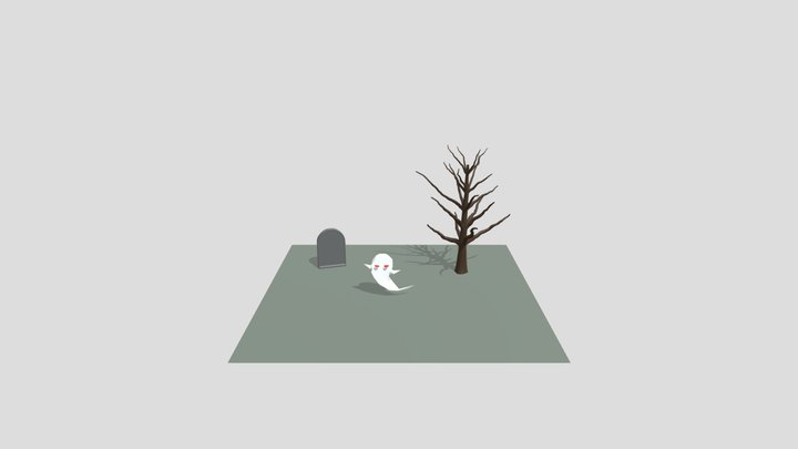 Ghost Scene 3D Model