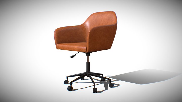 Office leather chair- Flannigan 3D Model
