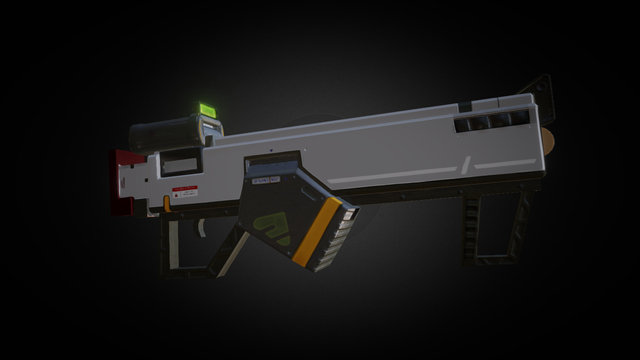 Cyber Gun 3D Model